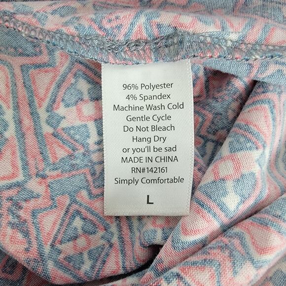 Lu LaRoe Raglan Sleeve T Shirt Dress large Sheath Short Sleeve SZ Large EUC - Picture 5 of 5